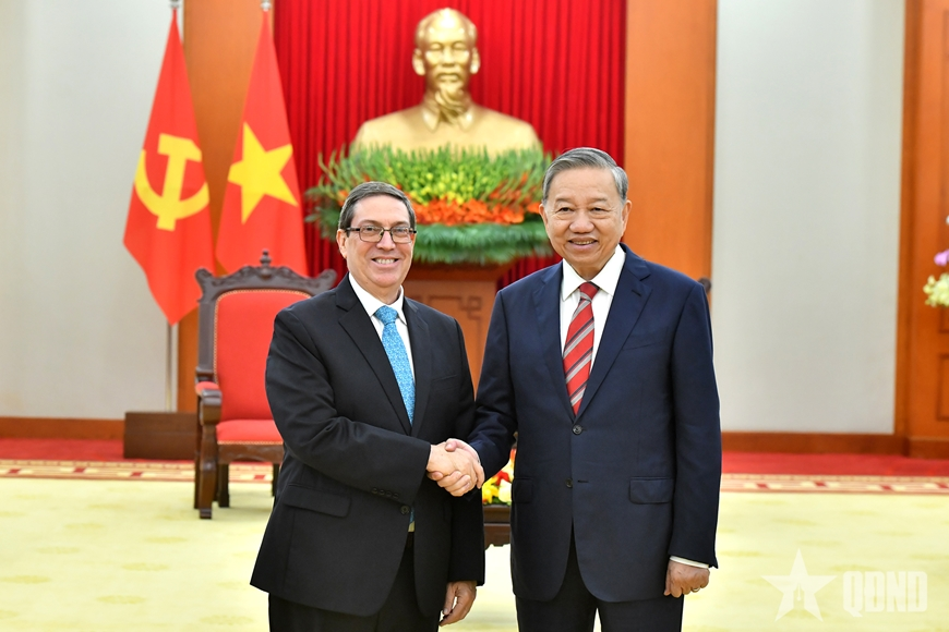 Tổng Bí thư Tô Lâm tiếp Ủy viên Bộ Chính trị, Bộ trưởng Ngoại giao Cuba Bruno Rodríguez Parrilla